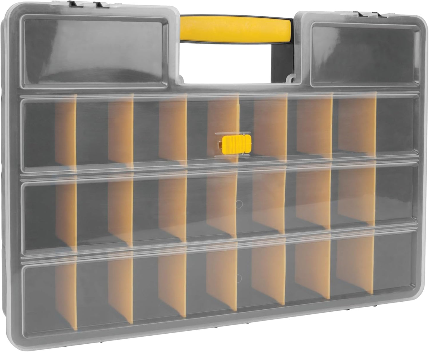 Performance Tool W54037 Werkzeugkoffer mit 26 verstellbaren Fächern und Trennwänden – Robuster Schraubenkasten aus Kunststoff für Muttern, Schrauben und Kleinteile