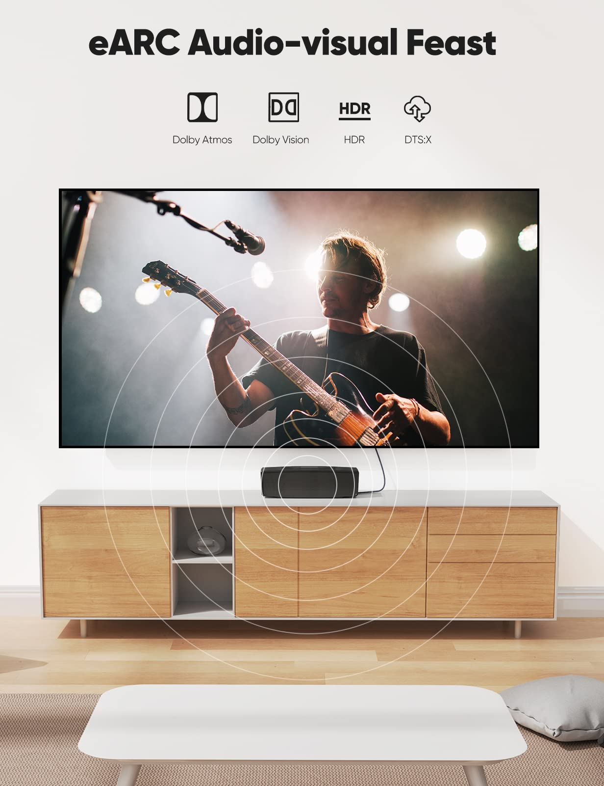 8K 10K 4K HDMI Kabel 48 Gbit/s 2 m, zertifiziertes Ultra-High-Speed-HDMI-Kabel mit geflochtener Ummantelung – 4K@120Hz 8K@60Hz, DTS:X, HDCP 2.2 & 2.3, HDR 10 kompatibel mit Roku TV/PS5/HDTV/Blu-ray