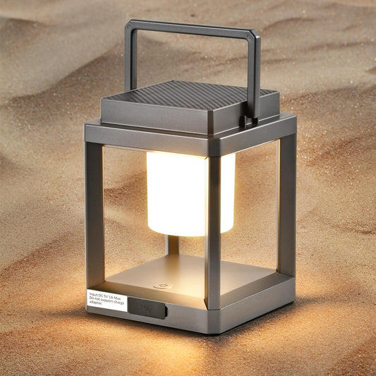 Outdoor-Tischlampe, helle LED-Nachttischlaterne, tragbare wiederaufladbare Solarlampe wasserdicht, Touch-Control-Außenlampen kabellos, dekorativ für Terrasse/Spaziergänge/Lesen/Camping