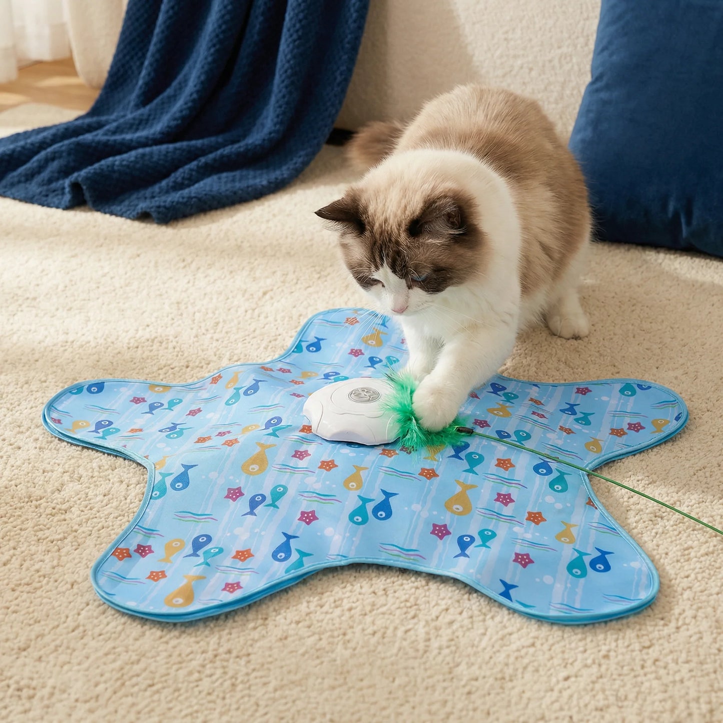 Automatic Teaser Toy for Active House Cats
