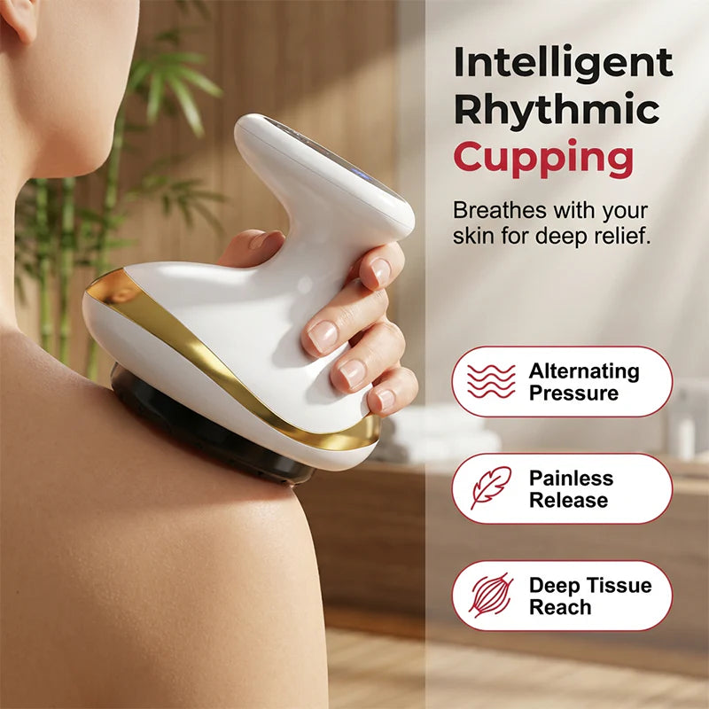 ⏳Limited-time 50% off⏰Smart Electric Cupping & Gua Sha Massager